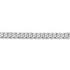 Black Bow Jewelry 4.75mm, 14k White Gold, Flat Beveled Curb Chain Bracelet - 2 of 4