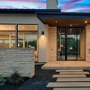 C Cattleya Black Dusk to Dawn Outdoor Wall Light with Optional Door Numbers and Bulb Included - 4 of 4