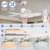 BlueAcorn 20.5" Socket Fan Light with Remote, 3500K-6500K color adjustable, 3 wind speeds, 1600 Lumens, E26 - 4 of 4