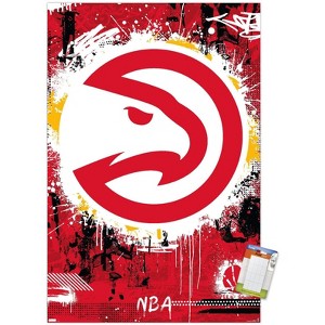 Trends International NBA Atlanta Hawks - Maximalist Logo 23 Unframed Wall Poster Prints - 1 of 4
