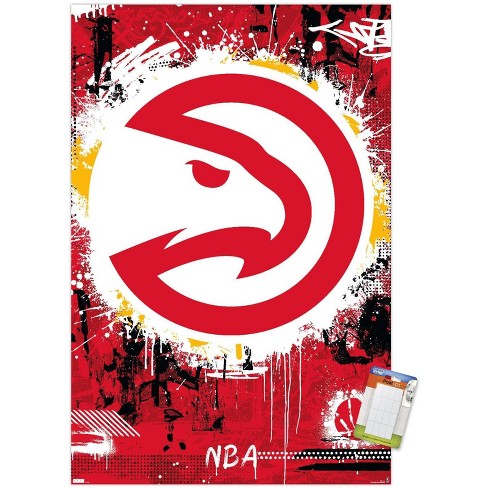 Trends International NBA Atlanta Hawks - Bogdan Bogdanovic 21 Unframed Wall  Poster Print White Mounts Bundle 22.375 x 34