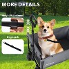 Racxily All-in-One 4-Wheel Trolley with Bench Seat and Dog Leash - Heavy Duty Foldable Trolley for Camping, Beach, Shopping - 2 of 4