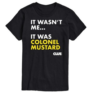 Men's - Clue - It Wasnt Me It Was Colonel Mustard Short Sleeve Graphic T-Shirt - 1 of 3