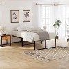 14 Inch Metal Full Bed Frame, Heavy Duty Platform, Sturdy Steel Slats, Mattress Foundation, No Box Spring Needed, Easy Assembly, Noise Free, Black - 3 of 4
