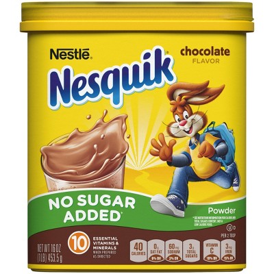 Nestle Nesquik No Sugar Added Chocolate Milk Mix 16oz