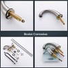 Munora Brushed Nickel Widespread Bathroom Faucet, Waterfall Design with Pop-Up Drain Assembly - 2 of 4