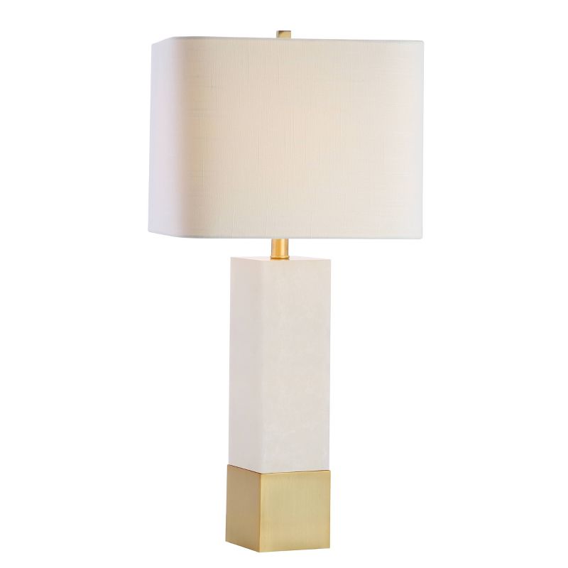 29&#34; Metal/Marble Jeffrey Table Lamp (Includes LED Light Bulb) Gold - JONATHAN Y, 1 of 6