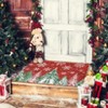 Christmas Area Rug, Red Green Snowflake Tree Rugs Washable Throw Runner Rugs Carpet for for Living Room Kitchen Dining Room Nursery Kids Room Office - 4 of 4