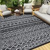 Camping Rug for Balcony Washable Easy-Clean Non-Slip Carpet Modern Boho Plastic Carpet Stain-Resistant RV Area Rug for Patio Picnic Beach - 2 of 4