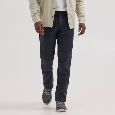 Wranglers Men s Atg Straight Fit Fleece Lined 5 pocket Pants Jet Black Target