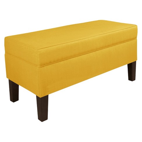 Yellow cheap ottoman target