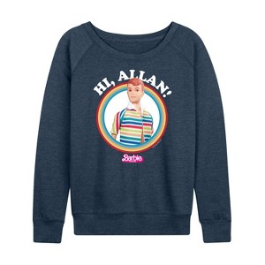 Women's - Barbie - Hi Allan Lightweight French Terry Wide Neck Long Sleeve Shirt - 1 of 4