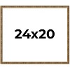 PosterPalooza | Textured Gold Picture Frame - UV Acrylic, Backing Board, Hanging Hardware Included - 3 of 4