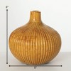 Sullivans 8" Amber Textured Urn Vase - 4 of 4