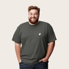 Dalix Ghost Embroidered Soft Cotton Short Sleeve T Shirt Mens - 3 of 4