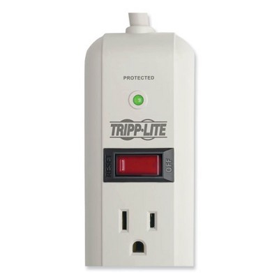 Silver 7-Outlet Surge Protector with 12 ft Cord