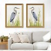 FONTOI 2pcs Heron Bird Canvas Wall Art, Animal Wall Decor Living Room, Dining Room Decor Framed Wall Art for Office, Multicolored 18"* 24"*1.2" - 2 of 4