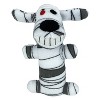 Multipet Loofa Skeleton and Mummy Dog Interactive Plush Toy - White/Black 2pk - 2 of 4