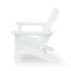 SKRAN 37" High Outdoor and Garden, Solid Back, High Density PE Adirondack Chair,Impact-Resistant and Water-Resistant for beach,backyard,patio - 4 of 4