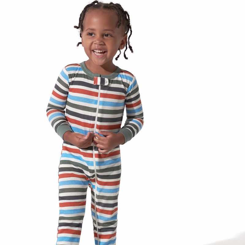 Gerber Baby & Toddler Boys' Snug Fit Footless Pajamas - 3-Pack, 4 of 10