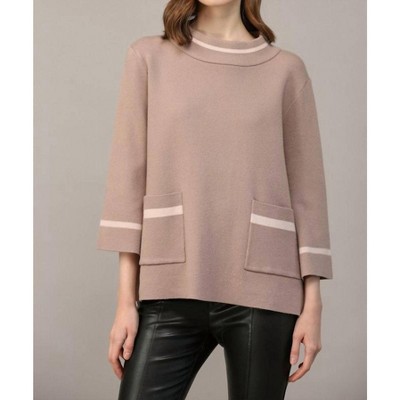 Women's Contrast Lurex Yarn Sweater - Fate