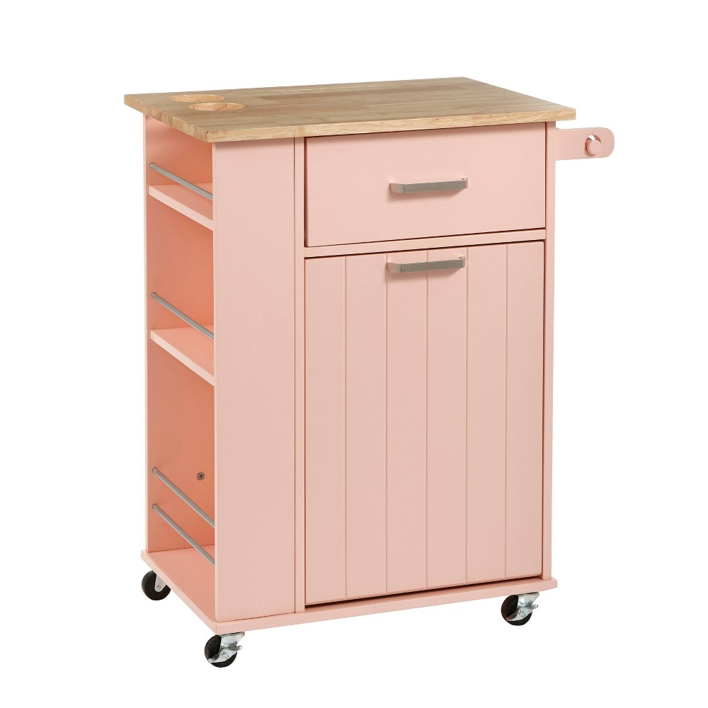 Photos - Other Furniture Lima Kitchen Cart Blush - Buylateral