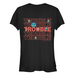 Juniors Womens Despicable Me Minion Trouble T-Shirt - 1 of 3