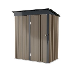 NicBex 5x3 Ft Outdoor Storage Shed with Sloping Roof and Lockable Door for Backyard Garden,Patio - 1 of 4