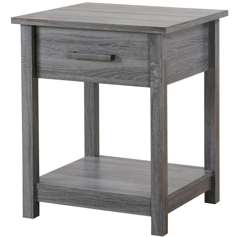 Passion Furniture Salem 1-Drawer Nightstand (24 in. H x 20 in. W x 19 in. D), 2 of 8