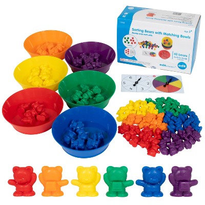 Edx Education Counting Bears with Matching Bowls - 68pc Set