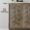 VYNXARIA Vintage Sideboard Buffet Cabinet with 4 doors offers ample storage, perfect for kitchens and dining areas. - 2 of 4