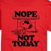 Men's - Peanuts - Joe Cool Nope Not Today Short Sleeve Graphic T-Shirt - 2 of 4