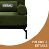 Modern Loveseat Sofa 59" Sofa Couch 2-Seater Sofa with Flexible USB Ports , Unique Cylindrical Armrests - Leovsnove - 4 of 4