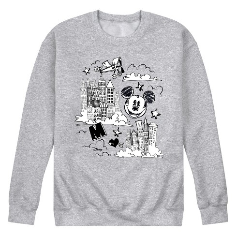 Men's - Disney - Mickey Mouse Graphic Fleece Sweatshirt - image 1 of 4