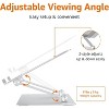 Attop Basics Sturdy and Portable Ergonomic Laptop Stand for Desk, Adjustable Riser Silver, 10 x 8.7 x 6 in - 4 of 4
