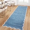 Washable Scalloped Area Rug, Soft Non-Slip Large Area Carpet for Bedroom, Living Room, Dining Room, Nursery, Modern Farmhouse Style - 3 of 4