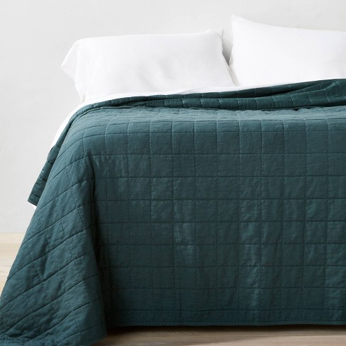 Dark teal coverlet new arrivals