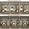Besiost 80"-120" Closet System with Door and Wooden Drawers - 4 of 4
