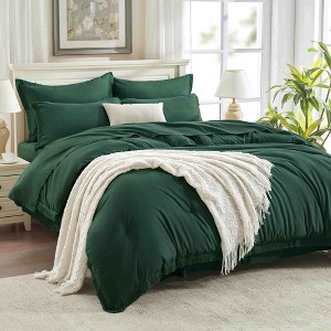 BAGOKIE 7pc Boho Tassel Bed in a Bag Comforter Set for All Season - 1 of 4