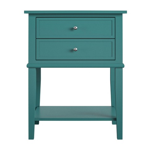 Ameriwood Home Franklin Accent Table With 2 Drawers, Emerald : Target