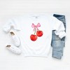 Simply Sage Market Women's Graphic Sweatshirt Coquette Cherries - 2 of 2