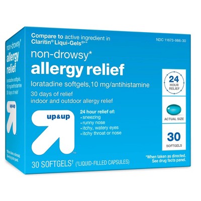 Loratadine Allergy Relief Softgels - 30ct - up & up™