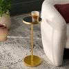 Paku Round Side Table - ACC2323A - Gold/Mirror - Safavieh - 2 of 4
