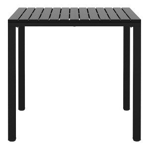 WestinTrends Playa 31.5" Iron Metal Frame Outdoor Square Patio Dining Table - 1 of 4