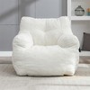 Tramull Plush Teddy Fabric Bean Bag Chair, Memory Foam Filled Lounger for All Ages - 3 of 4