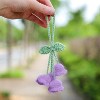 TruAIR Knitted Lily Car Mirror Pendant Ð Handmade Rearview Decoration - 3 of 4
