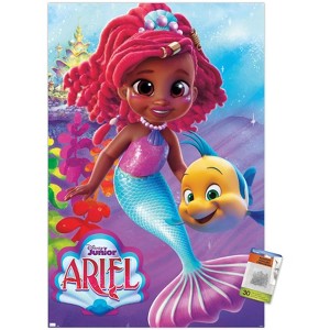 Trends International Disney Junior: Ariel - Ariel and Flounder Unframed Wall Poster Prints - 1 of 4