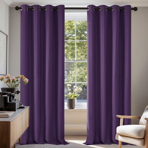 Deconovo Grommet Blackout Curtains, 2 Panels, OEKO-TEX Certified - 1 of 4