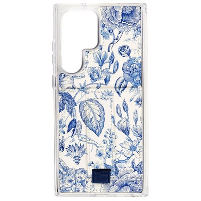 Walli Cases Blue Willow Phone Case with Wallet and Finger Strap