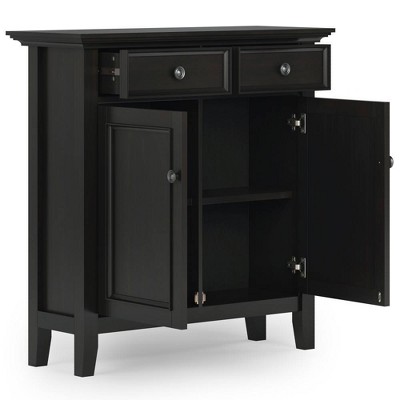 Halifax Entryway Storage Cabinet Hickory Brown - WyndenHall: Adjustable Shelves, Pine & Plywood